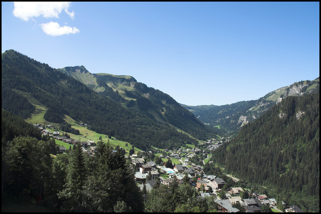 Chatel village below