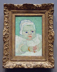 Roulin's Baby by Van Gogh in the National Gallery, September 2009