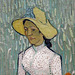 Detail of Girl in White by Van Gogh in the National Gallery, September 2009