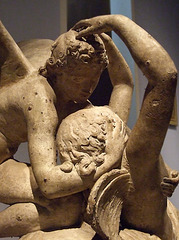 Detail of the Plaster Model of Cupid & Psyche by Canova in the Metropolitan Museum of Art, July 2007