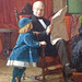 Detail of The Brown Family by Eastman Johnson in the National Gallery, September 2009