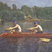 Detail of The Biglin Brothers Racing by Thomas Eakins in the National Gallery, September 2009