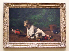 Baby at Play by Thomas Eakins in the National Gallery, September 2009