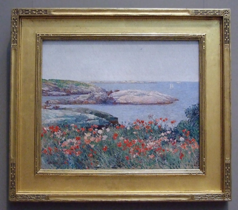 Poppies, Isles of Sholes by Childe Hassam in the National Gallery, September 2009