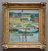 Oyster Sloop, Cos Cob by Childe Hassam in the National Gallery, September 2009