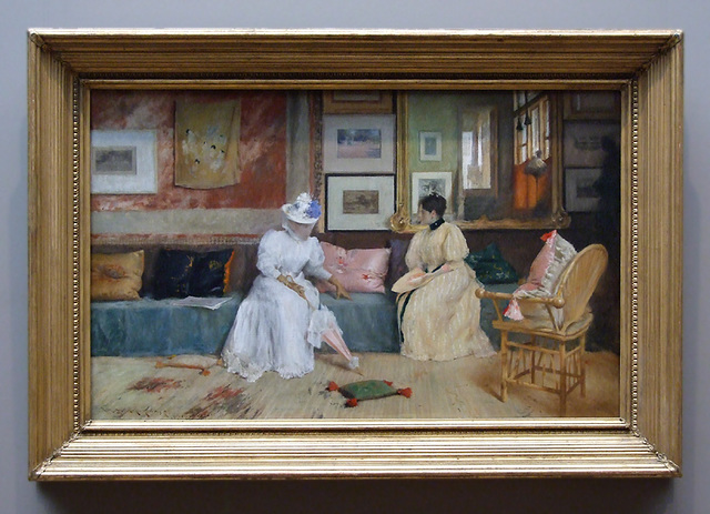 A Friendly Call by William Merritt Chase in the National Gallery, September 2009