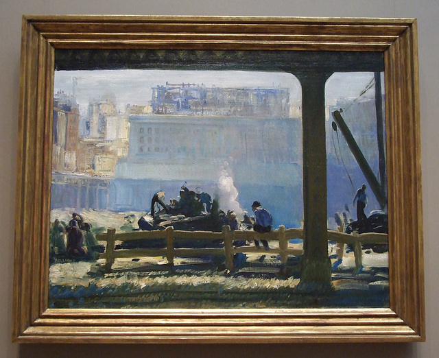 Blue Morning by George Bellows in the National Gallery, September 2009