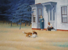 Cape Cod Evening by Hopper in the National Gallery, September 2009