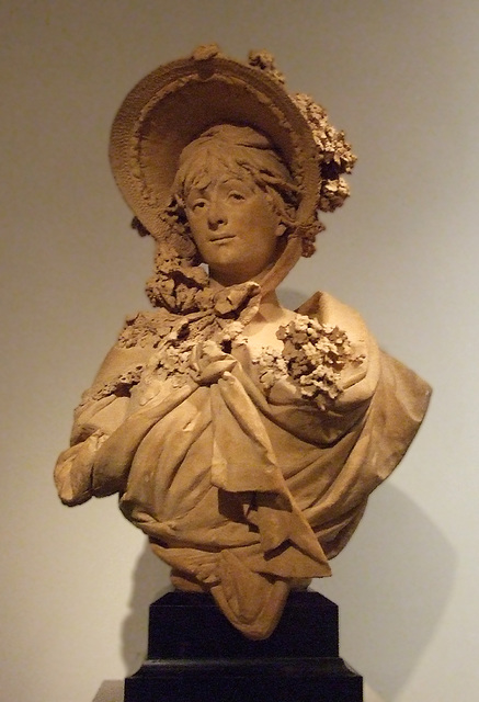 Girl in a Straw Bonnet by Carrier-Belleuse in the Metropolitan Museum of Art, January 2011