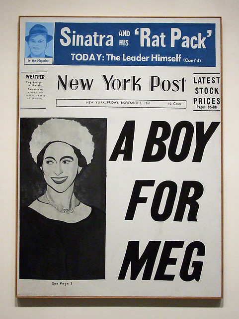 A Boy for Meg by Andy Warhol National Gallery Sept 2009