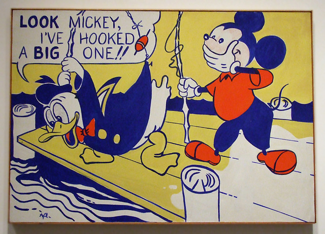 Look Mickey by Roy Lichtenstein in the National Gallery, September 2009