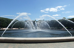 Fountain in the National Gallery Sculpture Garden, September 2009