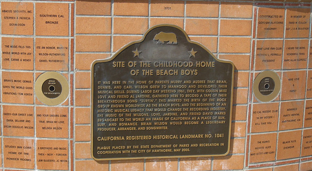 Hawthorne, Beach Boys Monument