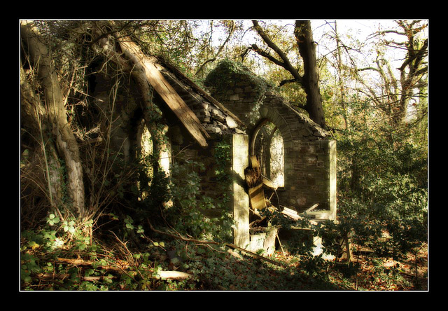 Derelict summerhouse