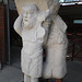 Cadran solaire géant avec statue d'Atlas