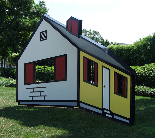 House I by Roy Lichtenstein in the National Gallery Sculpture Garden, September 2009