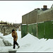 clearing the snow