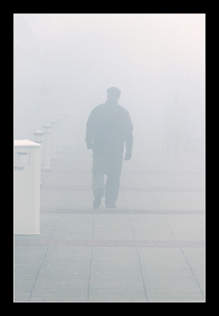 Man in the fog