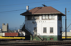 Vernon: Hobart railroad tower (2588)