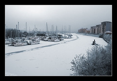 The frozen river Ely