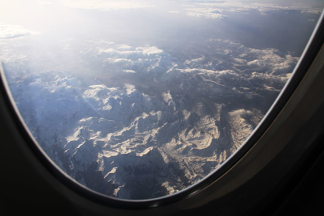 Snow capped peaks