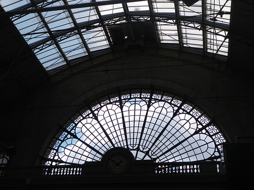 Vitrail de la gare de l'est.