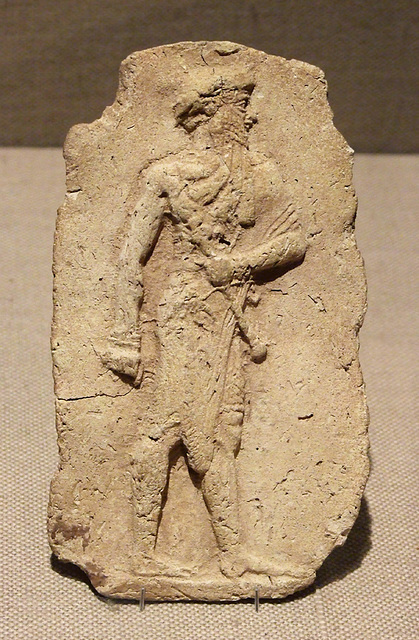 Molded Plaque with a King or a God Carrying a Mace in the Metropolitan Museum of Art, August 2008