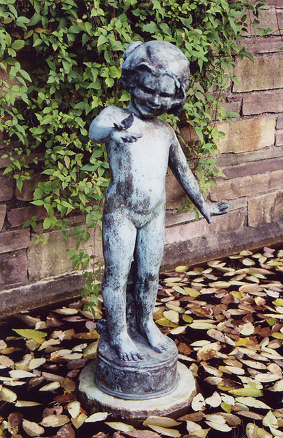 Sculpture in the Fragrance Garden in the Brooklyn Botanical Garden, Nov. 2006
