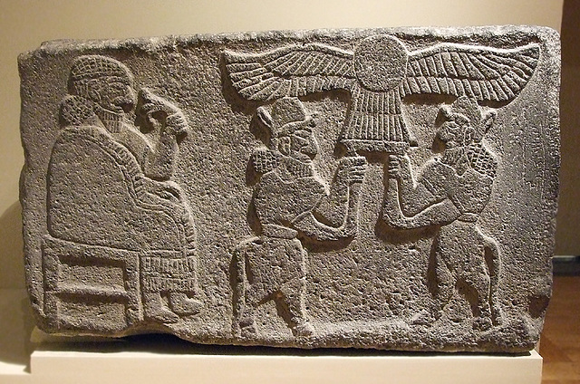 Orthostat Relief with Seated Figure Holding a Lotus Flower in the Metropolitan Museum of Art, August 2007