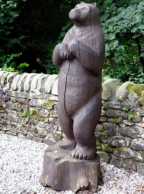 Wooden bear.