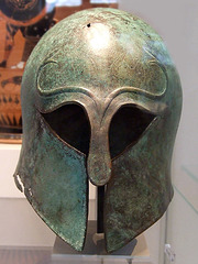Bronze Corinthian Helmet in the Metropolitan Museum of Art, July 2007