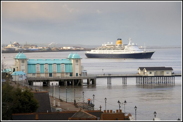 in the entrance channel