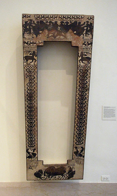 Terracotta Sarcophagus Rim in the Metropolitan Museum of Art, July 2007