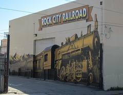 Hollywood  Rock City Railroad mural (4179)