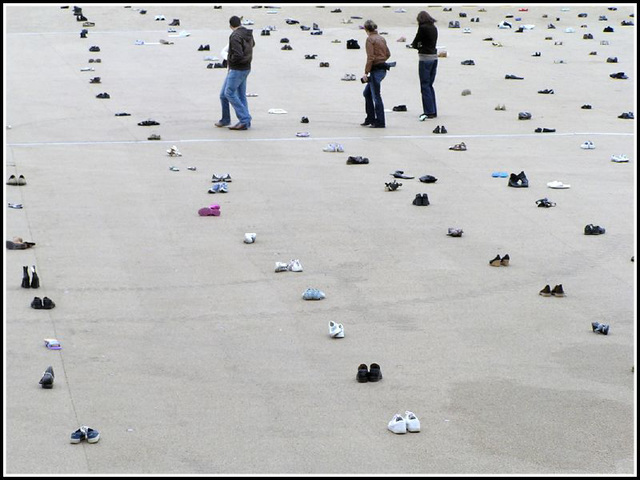 field of shoes