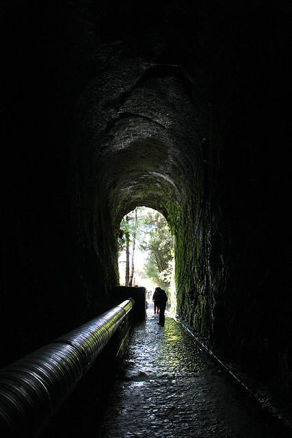 A half mile tunnel carrying water