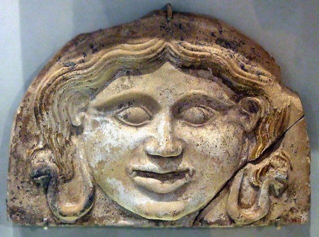 Terracotta Greek Gorgon Head in the Study Collection of the Metropolitan Museum of Art, Sept. 2007