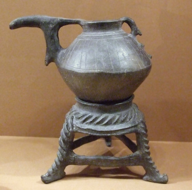 Spouted Jar and Stand from Hasanlu in the Metropolitan Museum of Art, September 2010