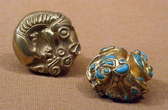 Finial in the Shape of Coiled Animals and a Pommel in the Shape of Coiled Animals in the Metropolitan Museum of Art, February 2008