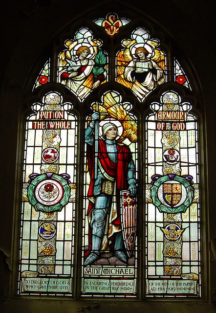 War Memorial Window, West End, St Michael in the Hamlet, Liverpool