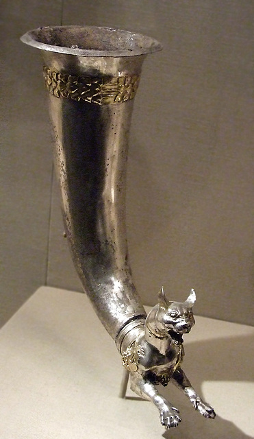 Rhyton Terminating in the Forepart of a Wild Cat in the Metropolitan Museum of Art, February 2008