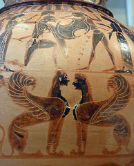 Detail of the Terracotta Neck Amphora by the Prometheus Painter in the Metropolitan Museum of Art, Oct. 2007