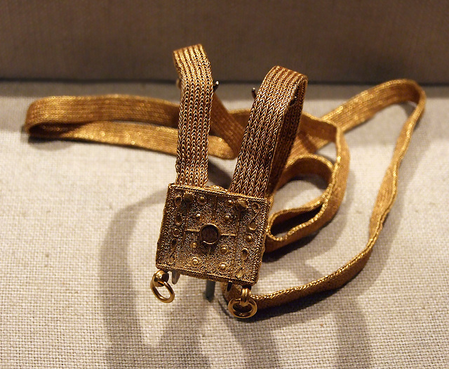 Phoenician Woven Strap with Pendant in the Metropolitan Museum of Art, November 2010