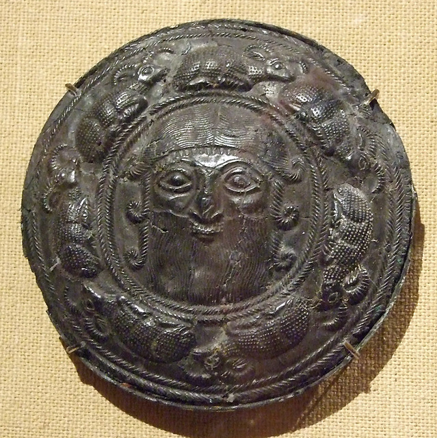 Roundel with the Head of a Hero in the Metropolitan Museum of Art, May 2011