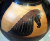 Detail of the Terracotta Amphora with a Horse in the Metropolitan Museum of Art, Oct. 2007