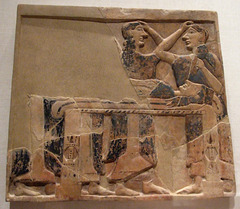 Terracotta Funerary Plaque in the Metropolitan Museum of Art, Sept. 2007