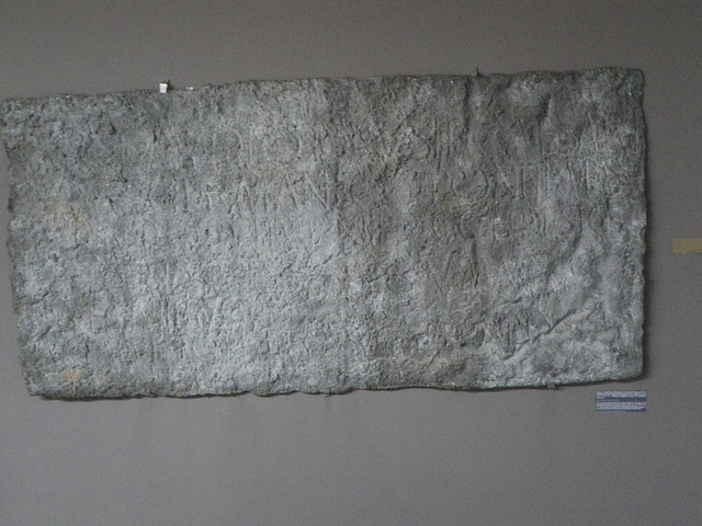 Moulage d'une inscription de construction d'époque trajanienne, 2