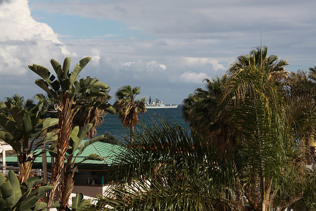 The Royal Navy departs Madeira