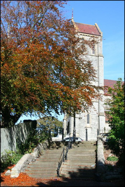 the church & steps