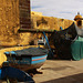 The old fort and fishing boats